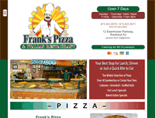 Tablet Screenshot of frankspizzaroseland.com